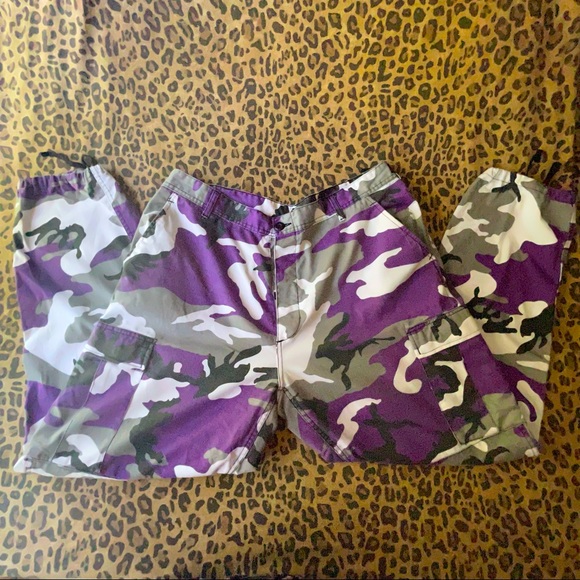 Rothco Purple Camouflage Cargo Pants XL 39-43 - Picture 1 of 5